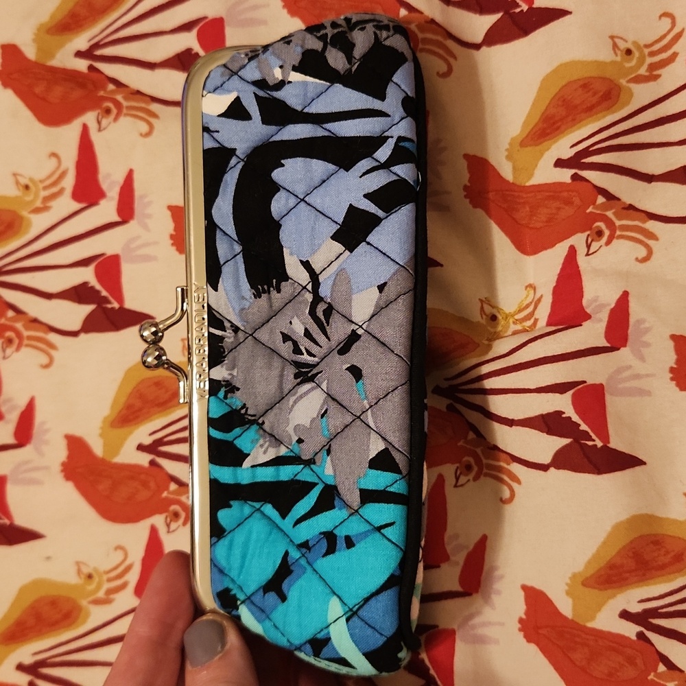 Vera Bradley CamoFloral Kisslock Pouch - Picture 3 of 5